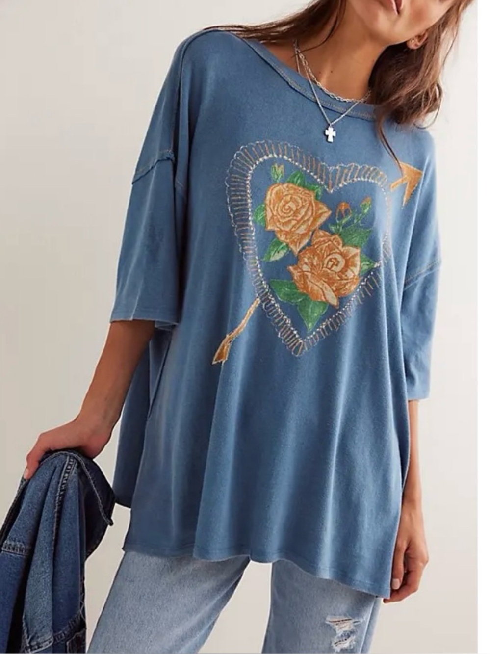 We The Free Love Rose Tee XS